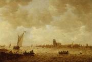 Jan van Goyen View of Dordrecht oil painting